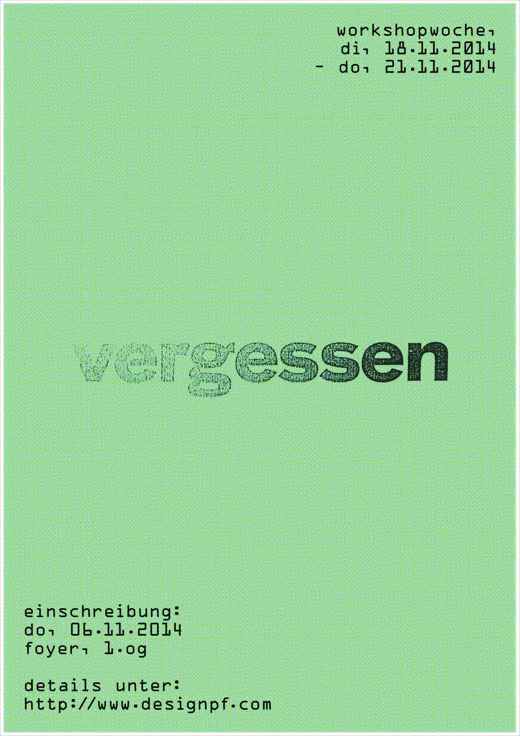 Workshopwoche «Vergessen»